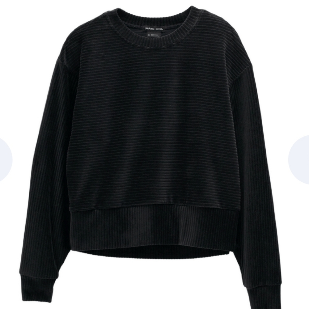 NWT Prana Escambia Pullover In Black, Sz M
